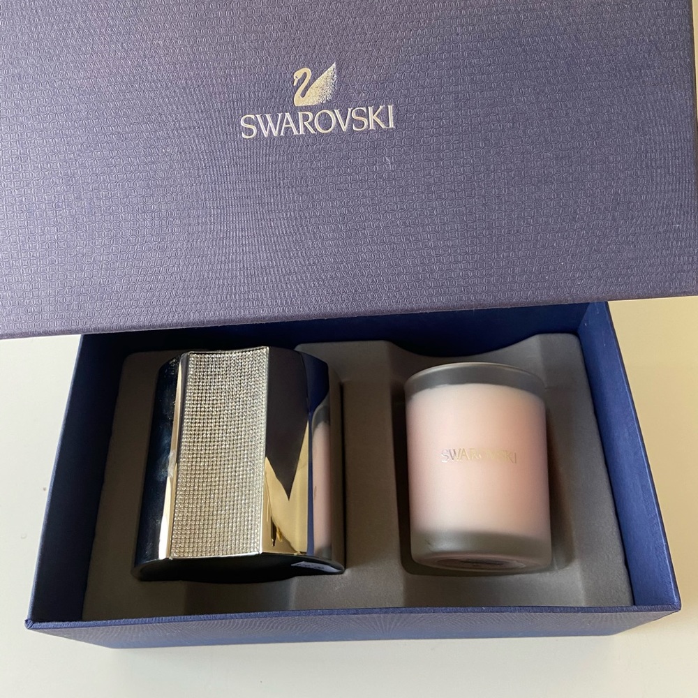 NIB Swarovski Ambiray TeaLight Holder & Candle